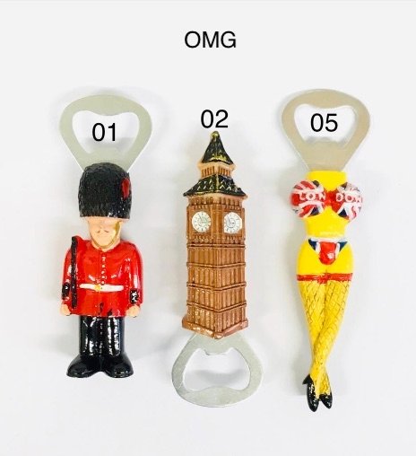 Metal Fridge Magnet - OMG