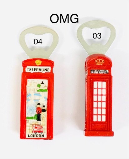 Metal Fridge Magnet - OMG