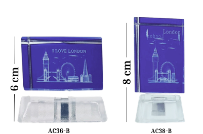 Crystal with Light Blue (Medium) - AC