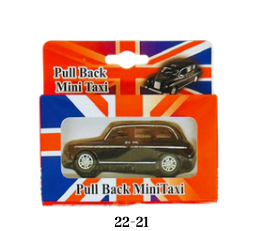 Diecast Pull Back Mini Taxi - 22-21