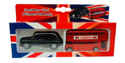 Diecast (Set of 2 Bus + Taxi) - 22-3 Medium