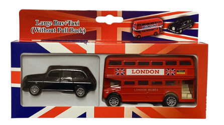 Diecast (Set of 2 Bus + Taxi) - 22-5 Large
