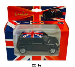 Diecast Pull Back Mini Car - 22-14 Black