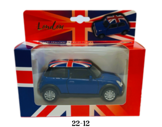 Diecast Pull Back Mini Car - 22-12 Blue