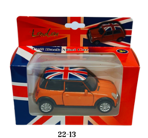 Diecast Pull Back Mini Car - 22-13 Orange
