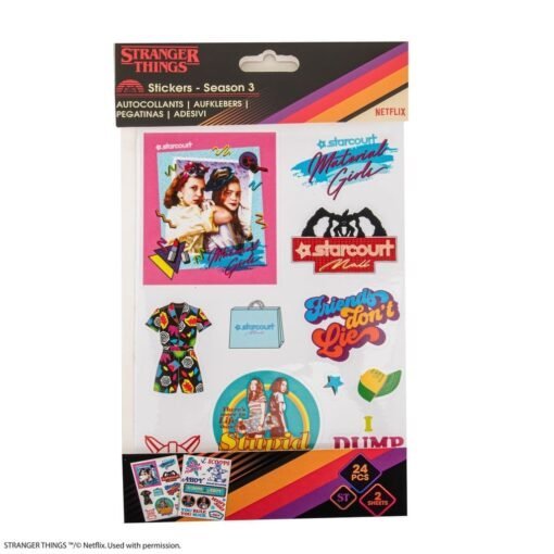 Stranger Things Sticker Set of 2 Season 3 - CR5283