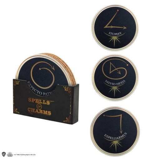 Harry Potter Set of 4 Spell & Charms Series 1 Coasters - CR4100