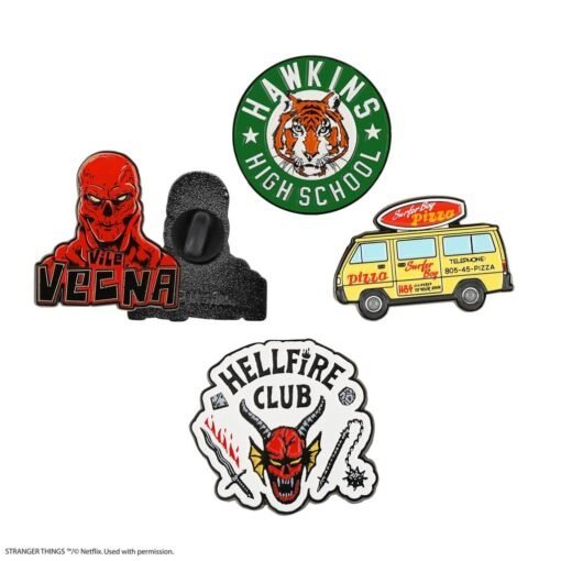 Stranger Things Pin Set of 4 Season 4 - CR3283