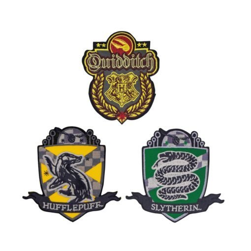 Harry Potter Deluxe Hogwarts/Quidditch Hogwarts Set of 3 Crest/Patch - CRZ0006