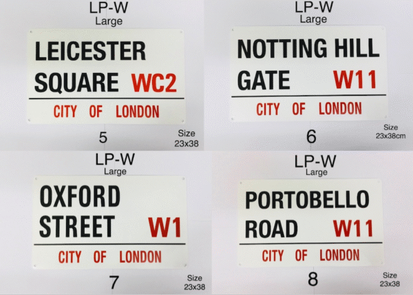 Large Metal Sign Plate - LP-W