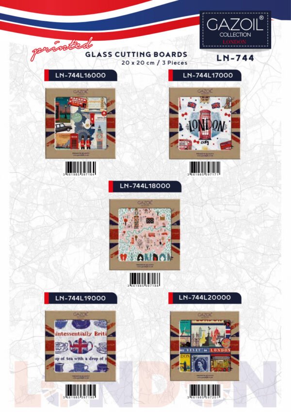 Glass Cutting Board (20×20 cm) - LN-744