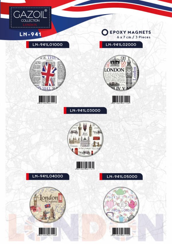 Epoxy Magnets (6×7 cm) - LN-941