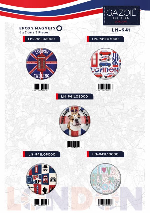 Epoxy Magnets (6×7 cm) - LN-941