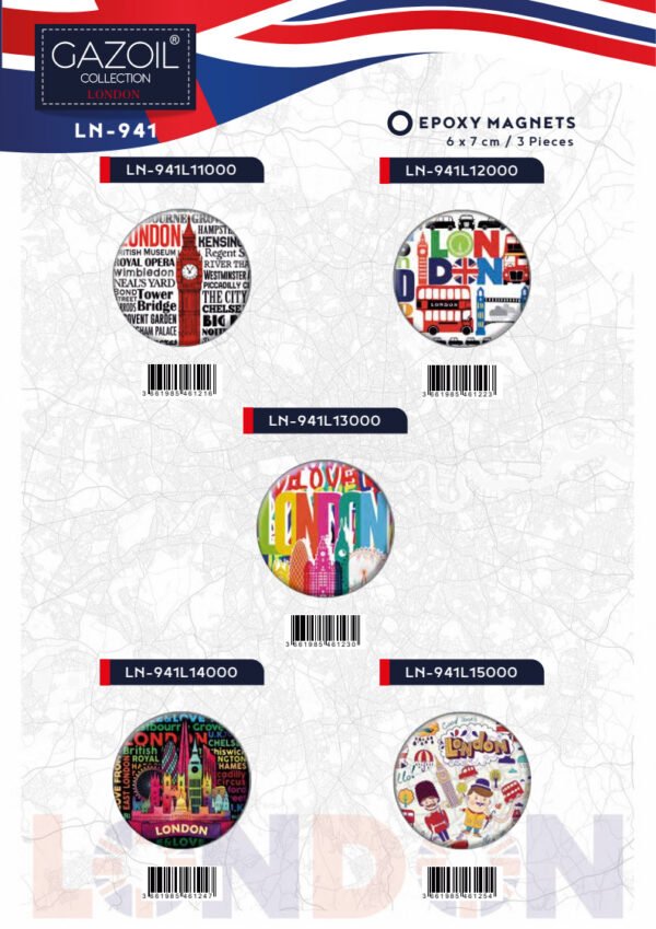 Epoxy Magnets (6×7 cm) - LN-941