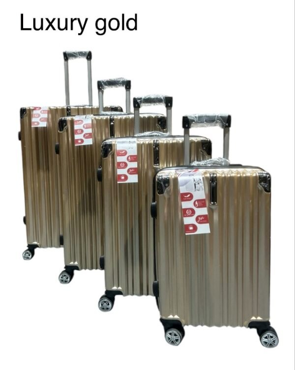 Luggage Set of 4 - Luxury Gold