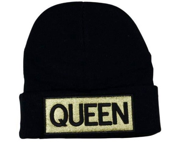 Queen Glitter Beanie Hat - BHQU012