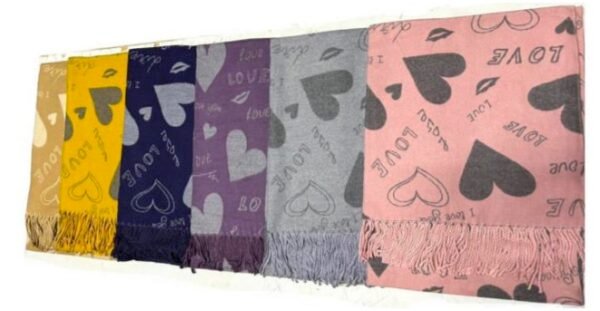 Heart Scarf Assorted Color - SWH01