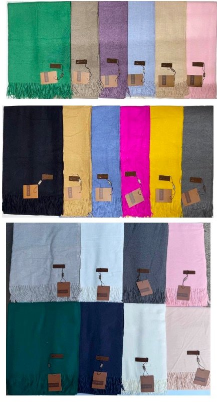 Plain Scarf (Comes As Pack of 5 Per Colour) - SWCPL