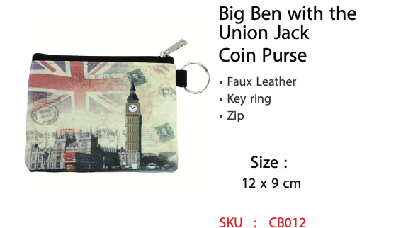 Big Ben with the Union Jack Coin Purse - CB012