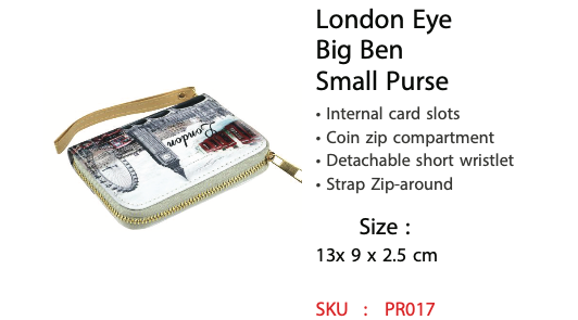 London Eye Big Ben Small Purse - PR017