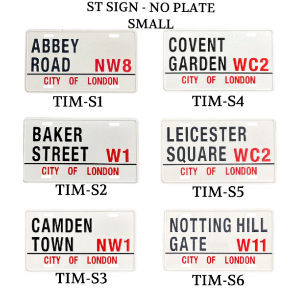 Small Metal Sign Plate - TIM