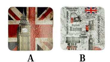 Set of 4 Coasters - 1462