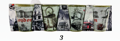 Set of 4 Shot Glasses - LSG 3