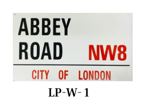 White License Plate - LP-W-1