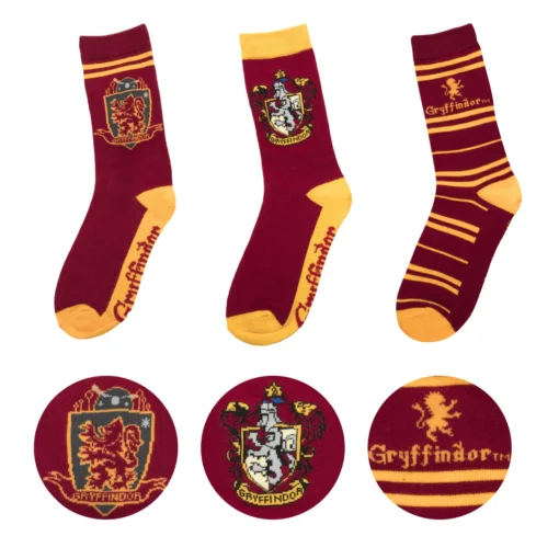 Harry Potter Set of 3 Gryffindor Socks - CR1621