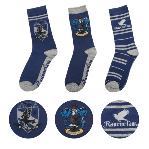 Harry Potter Set of 3 Ravenclaw Socks - CR1623