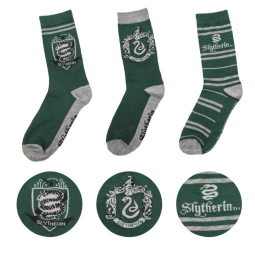 Harry Potter Set of 3 Slytherin Socks - CR1622