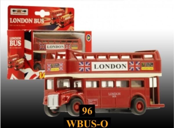 Diecast Pull Back Open Bus - WBUS-O