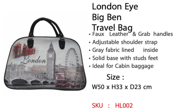 London Eye Big Ben Travel Bag - HL002
