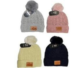 Chinelle Soft Pompom With Fleece Hat - HPP01