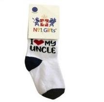 I Love My Uncle Baby Socks (0-12M) - BSUNC