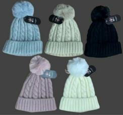 Pompom Hat (No Fleece) - HF002