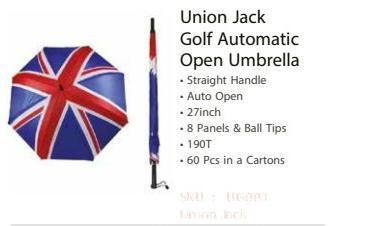 Union Jack Golf Automatic Open Umbrella - UG001