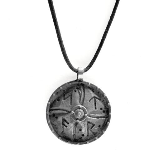 Viking Runic Shield Pendant - YVRSP25