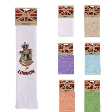 Tea Towel Swifted Sponge Embroidered (50x70 cm) - LN-351