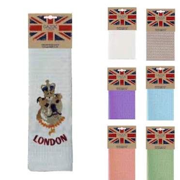Tea Towel Swifted Honeycomb Embroidered (50x70 cm) - LN-217