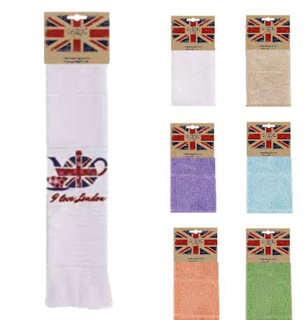 Tea Towel Swifted Sponge Embroidered (50x70 cm) - LN-351