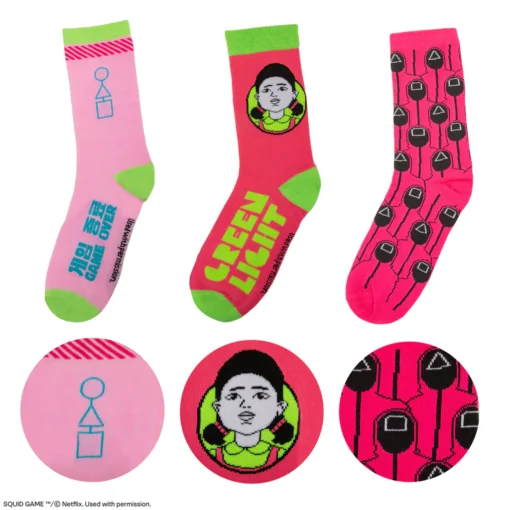 Squid Game Set of 3 Socks - CR1645