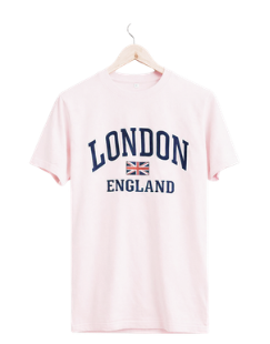 London England Printed T-Shirt - White