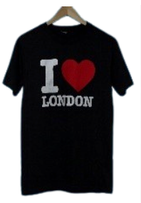 I Love London Printed T-Shirt - Black