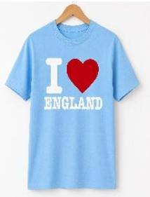 I Love London Printed T-Shirt - Sky Blue