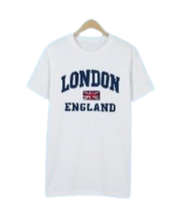 London England Printed T-Shirt - White