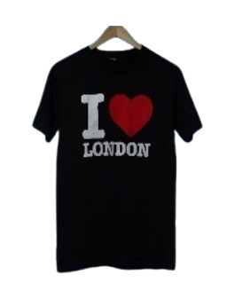 I Love London Printed T-Shirt - Black