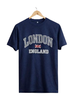 London England Printed T-Shirt - Navy Blue