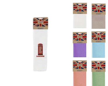 Tea Towel Swifted Honeycomb Embroidered (50x70 cm) - LN-217