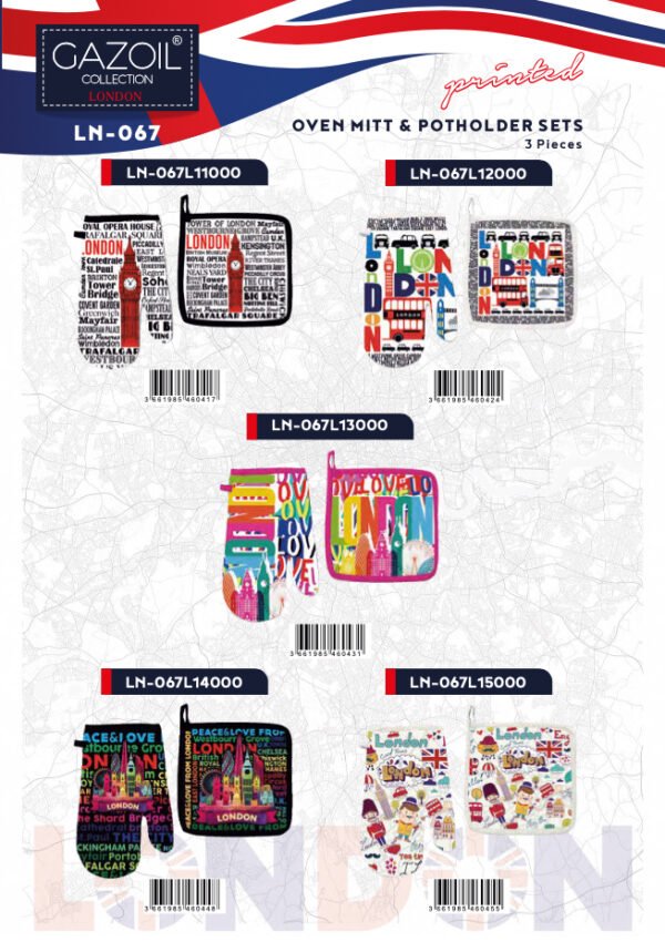 Oven Mitt & Pot Holder Sets - LN-067